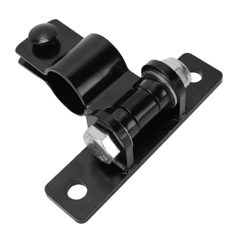 Heavy Duty Carbon Steel Chain Fence Hinges Fit 1 5 8 Inch Posts With Bolt Lock Wall Mount Hardware showing side view with fasteners.