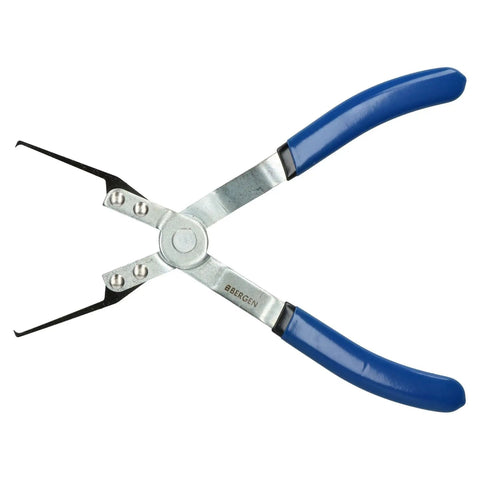 Premium Offset Relay Pliers With Thin Tipped Design For Easy Fuse Electrical Relay Removal Pulling, blue rubber handles.