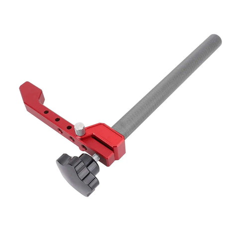 Bench Dog Clamp 19mm Fit Aluminum Alloy Dog Hole Clamp With Large Pressing Plate And Adjustable Screw side view