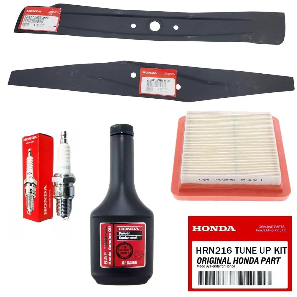 Honda HRN216 Tune Up Kit - Air Filter, Plug, Oil ✓