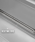 Heating rod in the Heavy Duty Industrial Ultrasonic Parts Washer 81 Gallon Tank for optimized deep cleaning performance.
