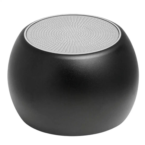 Portable black speaker designed for desktop use, featured in Thunderbolt G4 Dock Bundle With 120W Fast Charging And 4K Screen Support.