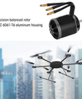 Beefy Brushless RC Motor 600KV High Power For Multicopters And Drones, Pro Grade Drone Accessories In Black Aluminum, Precision Balanced Rotor