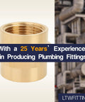 Real Deal 3/4 Inch Female To Female Npt Brass Pipe Coupler Top Tier Plumber Fitting For Water Lines And Marine Projects Bulk Pack Of One Hundred Built Savage Tough To Seal Every Connection.