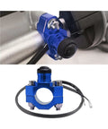 Straight Up Heavy Duty Motorcycle Engine Kill And Start Switch With Tight Mounting Plate For Dirt Pit Bikes AtVs And Scooters Hardcore Aluminum Build in classic blue