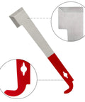 Close-up of Stainless Frame Lifter And Scraper J Hook Hive Tool Beekeeping Pry Bar 11 Inch Dual Pack Durable Stainless Steel Nail Remover Multi Tool