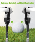 Adjustable Length VR Golf Club Handle For Quest 2 Accessories With Real Golf Grip shown suitable for left and right controllers