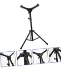 Flat Out Killer Heavy Duty Alloy Drum Rack Featuring A Folding Snare Stand And Fully Adjustable Tripod Shelf Built Tough for snare support.
