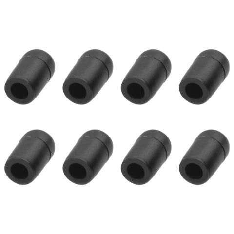 8 black caps for 8Pcs Plastic Antenna Tubes With Caps For RC Cars Boats FPV Drones And Quadcopters 2.4G Receivers Protective Wire Covers