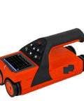 Badass Wall Scanner With Crisp LCD Display, Rock Solid Stud Finder And Heavy Duty Wire Probe For Drywalls And Concrete Blocks With Super Easy Setup Plus Usb Charging Port Included, showing LCD screen and ergonomic grip.