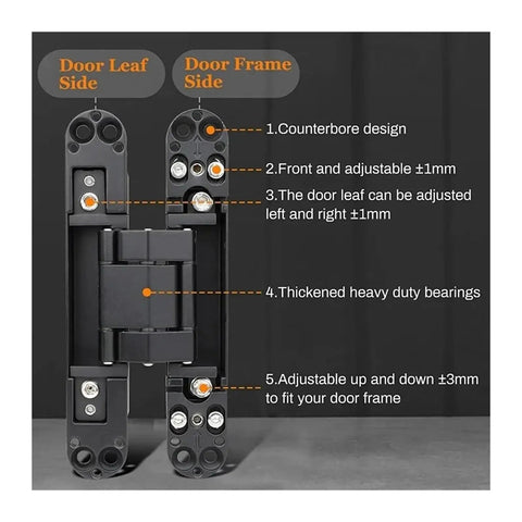 Top Shelf Stainless Steel Self Closing Door Hinges For Furniture And Wood Doors Built Like A Tank With Smooth As Butter Glide Mechanism features adjustable components and heavy duty bearings.