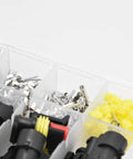192 Piece Wire Connector Plug Kit With Silicone Plugs DIY Friendly Automotive Electrical Terminals in organizer