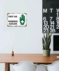 Rugged Aluminum First Aid Safety Sign 8 By 12 Inch For Hospital Clinic Office School Factory Warehouse And Laboratory Wall Decor Built To Last