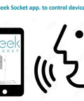 Sleek Socket app interface for Universal Outlet Concealer With Wi-Fi Smart Power Strip For Inverted Outlets control.