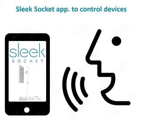 Sleek Socket app interface for Universal Outlet Concealer With Wi-Fi Smart Power Strip For Inverted Outlets control.