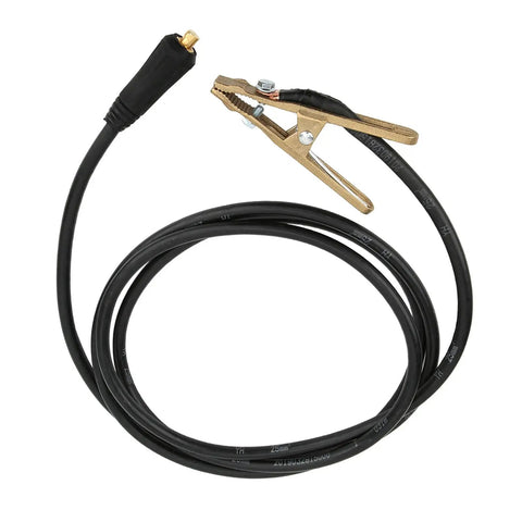 Top Notch 260A Brass Ground Clamp For Heavy Duty Welding Jobs with 260 amp wire and alligator clip connector.
