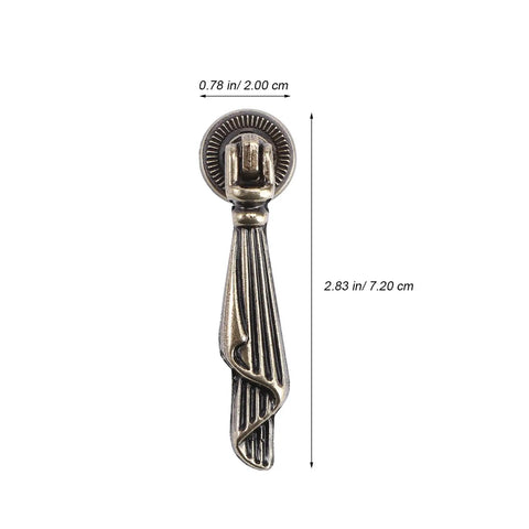 Single vintage retro zinc alloy cabinet pull ring handle, dimensions 0.78x2.83 inches, for kitchen cabinets dressers cupboards.