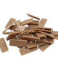 Plastic Nail In Drawer Slides 30 Pack Tack In Glide Replacement Heavy Duty Smooth Motion for Dresser Cabinet Desk Nightstand, brown glides.