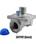 adjustable natural gas regulator with 3/4" FIP inlet for grills