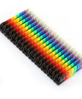 Colorful Clip On Cable Marker Set With Bright Color Plastic Number Tubes For Quick Cable Identification, 100 Pieces 2.5mm Size.