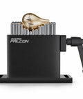 Falcon Flexible Fixture for Laser Engraving, Fast Clamping Adjustable Pin Jig holding an irregularly shaped metal object.