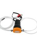 Portable 12V 60W Oil Extractor Pump For Fluid Changes with battery clips and hoses