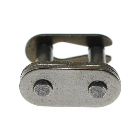 Front view of the Six Piece 06B1 Roller Chain Offset Link Set Carbon Steel Connecting Links for Heavy Duty Chains