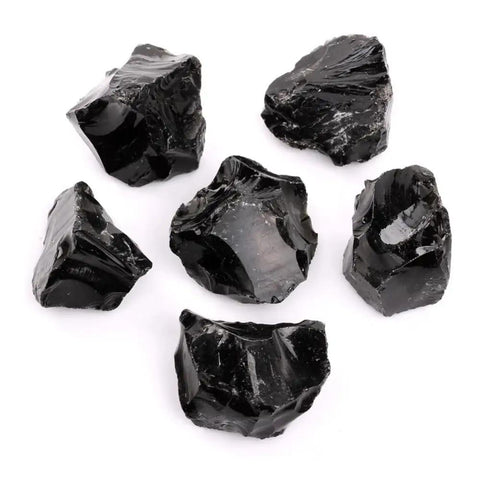 Obsidian Raw Material Stone Quartz Crystal Black Ore One Piece 3 To 4 Kg Natural Unpolished Crystal For Do It Yourself Jewelry Making And Home Decor And Collectors