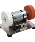 Heavy Duty Bench Sander Featuring Badass Grinding Power And Adjustable Dual Wheels For Woodworking Knife Sharpening And Legit Polishing Setup For Metal Jobs And Jewelry Crafts, compact design with dual wheels.