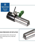 Close-up view of Straight Shooting Water Cooled Drilling Spindle Motor At 60000 Rpm, highlighting precision steel ball retainer.