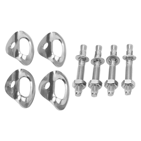 Beefed Up Heavy Duty Climbing Hangers Set Of 4 Stainless Steel Anchors With Expansion Design for rock and concrete use