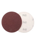 80 Piece 4 Inch Hook And Loop Sanding Discs With Grits From 40 To 2000 Featuring Aluminum Oxide For Wood Metal Polishing Wet Or Dry Jobs That Slaps, showing P40 grit.