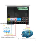 Variable Frequency Drive Inverter For 3 Phase Motors 2.2KW To 22KW 380V VFD With 3 Phase Input And Output Motor Speed Controller Energy Saving And Overload Protection Workhorse wiring diagram
