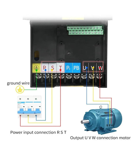 Variable Frequency Drive Inverter For 3 Phase Motors 2.2KW To 22KW 380V VFD With 3 Phase Input And Output Motor Speed Controller Energy Saving And Overload Protection Workhorse wiring diagram