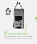 Hard Core 1000 Watt Remote Ballast for 120 240 Volt Systems front view with power inputs and handles
