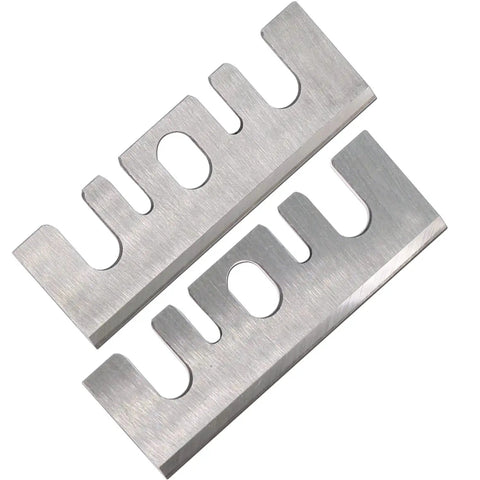 Heavy Duty 3 1/4 Inch Carbide Tipped Planer Blades Set Of Two Resharpenable Woodworking Replacement For Pneumatic Planers TCT steel blades.