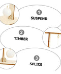 Two Piece Physics Principle Experiment Kit For Students, Safe Lightweight Science Tools with floating ball and timber assembly