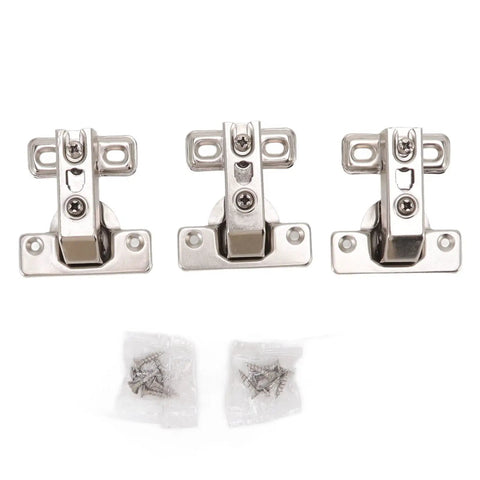 3 Pack Folding Hinges Zinc Alloy 180 Degree Hinge Set With Durable Plating For Cabinets Wardrobes Doors And Tables Soft Close