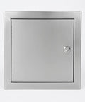 Tough As Nails 8 X 8 Inch Stainless Steel Access Panel With No Sweat Screwdriver Latch, flush design, heavy-duty frame.