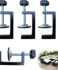 3 Inch Adjustable Patio Furniture Clips 4 Pack For Sectional Couches Adjustable Up To 2.36 Inches Outdoor Rattan Wicker Sofa Connectors