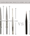 Five Piece Precision Tweezers Set Pro Grade Anti Static Stainless Steel ESD Safe Tweezers For Electronics Jewelry Making
