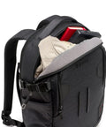 Pro Light Backloader S Professional Camera Backpack with top access shown open, revealing interior space for gear and attachments.