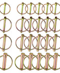 Heavy Duty Lynch Pin Set 50Pcs M4.5 M6 M8 M11 Locking Pins And Hitch Clips Fasteners For Farm Tractors Trailers Trucks Lawn Mowers