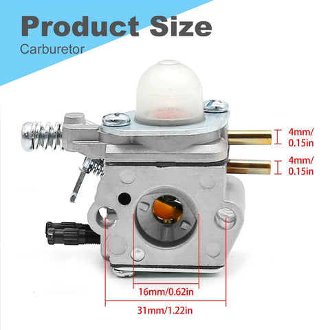 Carburetor Replacement For Echo PPT 2400 And SRM 2400 Trimmers Direct Fit For PPFD 2400 PP1250 PP1260 PP1400 WT 424 WT 424C.