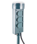 Rad 6 Outlet Outdoor Mechanical Stake Timer featuring kickass heavy duty construction and weather resistant covers with cord.