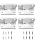 Adjustable Concealed Kitchen Cabinet Hinges 4 Piece Set With Damping And Strong Springs Includes Mounting Screws For Easy Installation