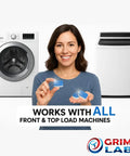 All In One Washing Machine And Dishwasher Cleaning Tablets Bundle, 48 Count For A 12 Month Supply, Deep Clean And Deodorize, Break Down Buildup, Soap Scum, And Mineral Deposits In Hard Water For Cleaner Dishes And Fresh Machines, front and top load machines