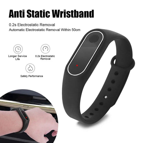 Anti Static Wristband With Automatic Static Eliminator Silicone Wrist Strap For Home And Work Electrostatic Removal