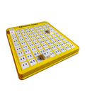 Cool Subtraction Learning Tray For Kiddos English Math Practice Board, yellow, used for teaching subtraction in classrooms.