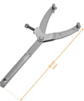 Adjustable Locking Spanner Wrench For Clutch Removal On Scooters And Motorcycles Pro Grade Heavy Duty Tool, 30cm length